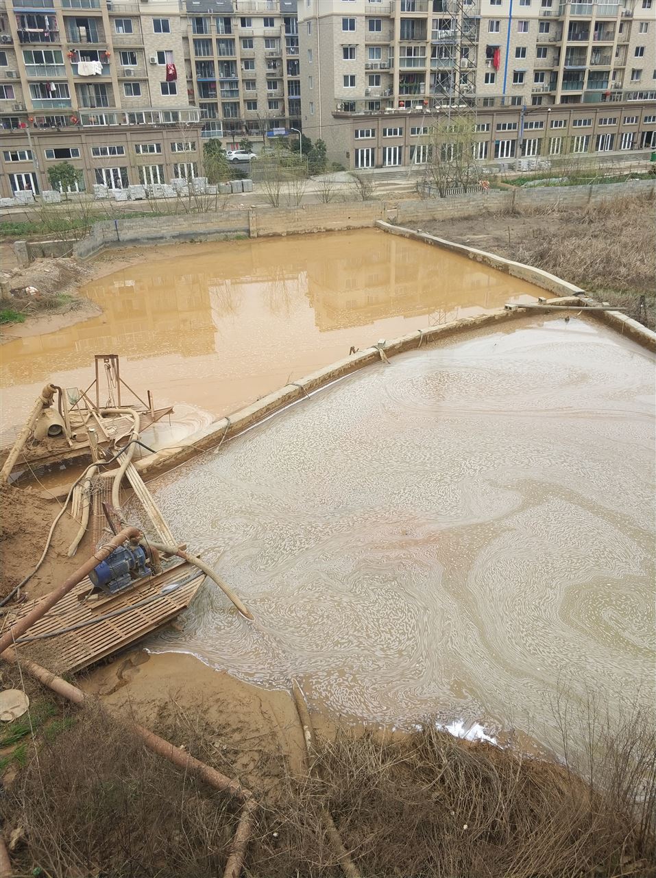长乐沉淀池淤泥清理-厂区废水池淤泥清淤